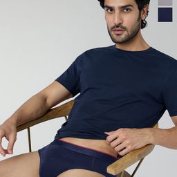 XYXX Pack Of 3 Cotton Anti Microbial Basic Briefs XYBRF3PCKN871-image-92