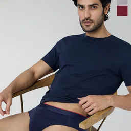 XYXX Pack Of 3 Cotton Anti Microbial Basic Briefs XYBRF3PCKN871-52