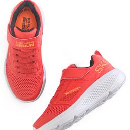 Skechers Go Run Elevate Slip on Casual Shoes with Velcro Clousure  - Red-image-20