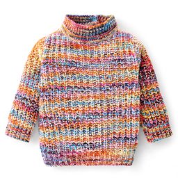 Babyhug Full Sleeves Pullover Sweater - Multicolor-image-92