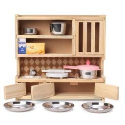 Sunny Cook N Serve Wooden Kitchen Set - Brown-17