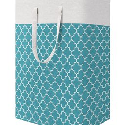 House of Quirk Cotton Laundry Hamper 75L Collapsible Large Laundry Baskets With Easy Carry Handles -  Green-image-47