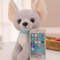 Tickles Chihuahua Dog Soft Stuffed Plush Animal Toy For Kids Boys & Girls Birthday Gift (Color: Grey; Size: 25 cm)-image-64