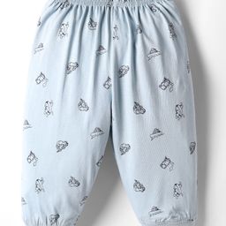 Tango Single Jersey Knit Full Length Lounge Pant With Vehicle Print - Light Blue-image-16