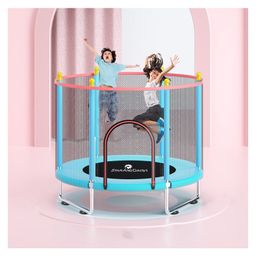 StarAndDAisy Trampoline with Safety Enclosure Net - Blue image 2