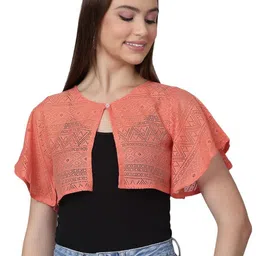 SZN Self Design Open Front Shrug-picture-15