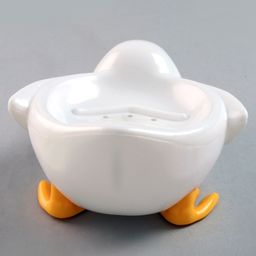 fab n funky Soap Case Duck Shape - White image 4