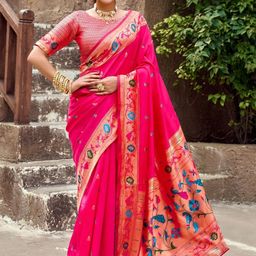 Suha Pink Art Silk Sarees-picture-19