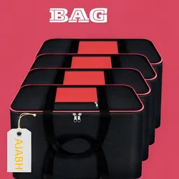 Ajabh Black Set of 4 Water Resistant Multi-Utility Organisers-image-12