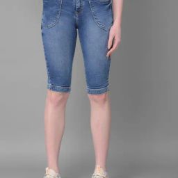 Crimsoune Club Blue Denim Shorts-image-16