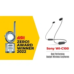 Sony WI-C100 Wireless Neckband with Customizable Equalizer for Deep Bass & 25 Hours Battery (White) image 2