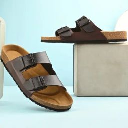 Hoversole Men's Accura Coffee Bean Cork Slide Sandals-image-49