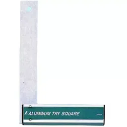 Shinwa Rules Aluminum Try Square Scoya with Stand, 10240501-25