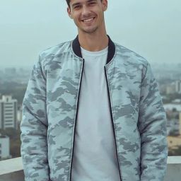 Bewakoof Men Grey Nylon Regular Fit Print Casual Jacket-image-24