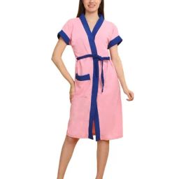 Creeva Pink & Turkish Micro Terry Bathrobe (Large)-image-89