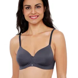 Soie Grey Full Coverage Padded Non Wired Sports Bra image 1