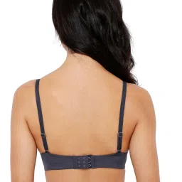 Soie Grey Full Coverage Padded Non Wired Sports Bra image 2