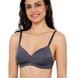 Soie Grey Full Coverage Padded Non Wired Sports Bra image 4