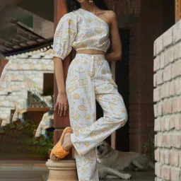 Happi Space Multicolored Storm Pants In Scribble Print image 1
