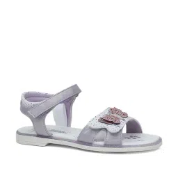 Bubblegummers by Bata Kids Silver Ankle Strap Sandals-image-6