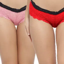 N-Gal Multicolor Lace Hipster Panty (Pack Of 2)-image-59