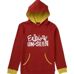Cub McPaws Kids Red Printed Hoodie-picture-10