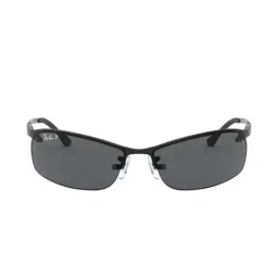 Ray-Ban 0RB3183 Grey Polarized Active Lifestyle Rectangular Sunglasses - 63 mm-18