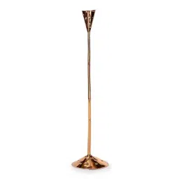 Home4U 'Vetka' Brown Copper Large Candle Holder - Set of 1-image-98