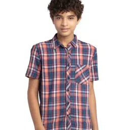 Under Fourteen Only Kids Multicolor Checks Shirt-picture-11