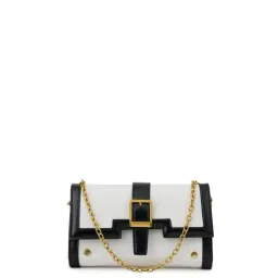 Miraggio White Solid Small Cross Body Bag-14