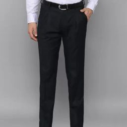 Louis Philippe Black Regular Fit Trousers-image-51