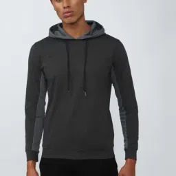 Van Heusen Flex Grey Regular Fit Printed Hooded Sweatshirts-picture-11