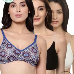 Inner Sense Multicolor Printed Full Coverage Backless Bra - Pack of 3-picture-16