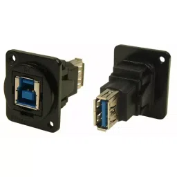 RS PRO Straight Panel Mount USB Connector 1 Port Type B to A, 2035572-image-60