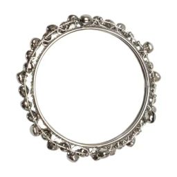 OOMPH Combo of 4 Silver Oxidised Ghungroo Bangle Set For Women image 5