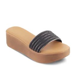 Tresmode Women's Black Casual Wedges-image-32