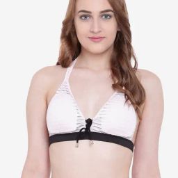 La Intimo Pink Stripes Seashow Bikini Bikini Bra-image-82