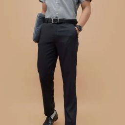 Code By Lifestyle Black Slim Fit Trousers-image-86