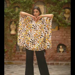 Aditi Wasan Multi Polyester Regular Fit Print Kurti image 1