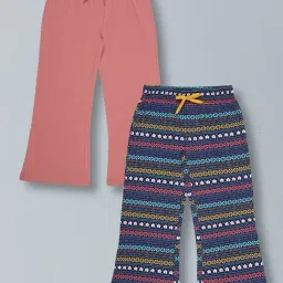 Plum Tree Multi Cotton Regular Fit Pants - Pack of 2-image-0