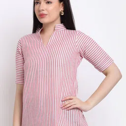 CORSICA Women Striped Mandarin Collar Top-picture-13