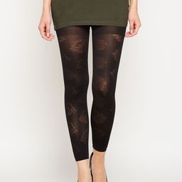 Lebami Women Black Self Design Stockings-image-71