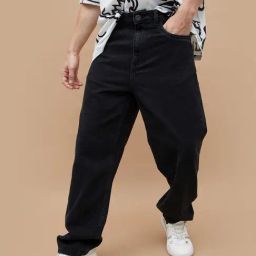 Forca By Lifestyle Black Loose Fit Jeans-image-99