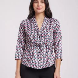 Fablestreet White & Black Printed Top-picture-3