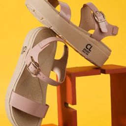 Carlton London Women's Peach Ankle Strap Sandals-picture-28