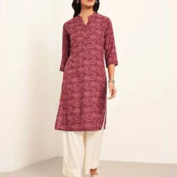 Rangmanch by Pantaloons Red Printed Kurta-picture-22