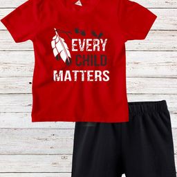 TRIANGLETEES Unisex Kids Printed T-shirt with Shorts-image-34