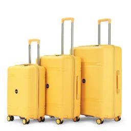 Carriall Drift Yellow Textured Small, Medium & Large Checked Hard Sided Luggage - Set of 3-12
