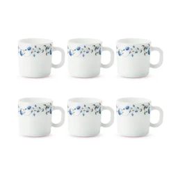 Borosil White Opalware Opalware Cup - Set of 6-14