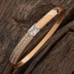 Kushal's Fashion Jewellery Rose-Gold Tone Kada for Women-picture-29